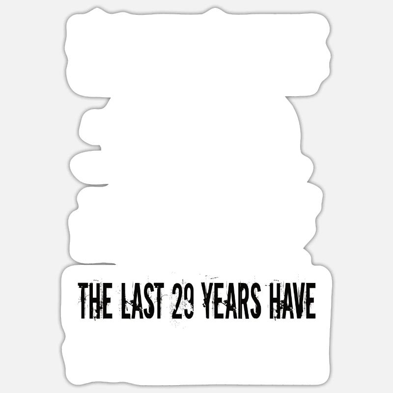30e anniversaire - Sticker taille S (10 x 10 cm) - blanc mat