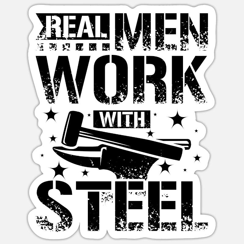 Blacksmith Men Sticker size S (10 x 10 cm)