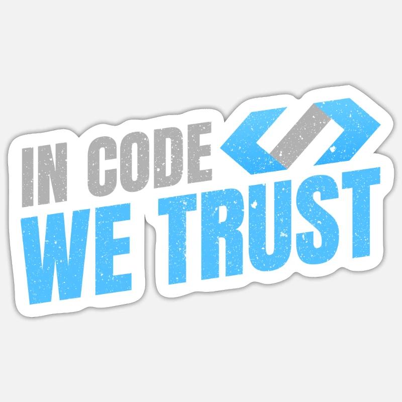 Programmer Coder Software Developer - Sticker size S (10 x 10 cm) - white matte