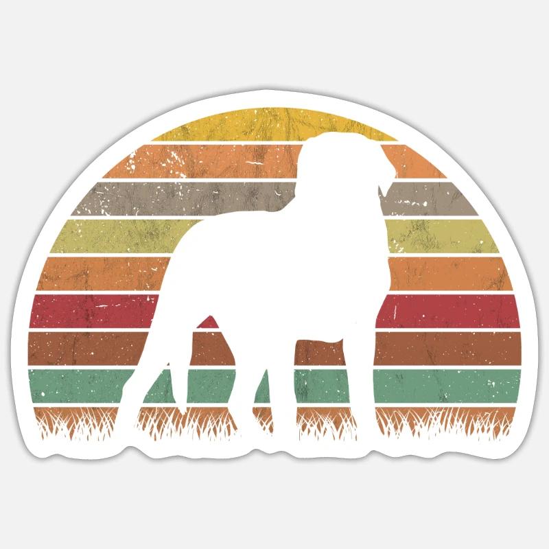 Großer Schweizer Sennenhund - Sticker Größe S (10 x 10 cm) - Mattweiß