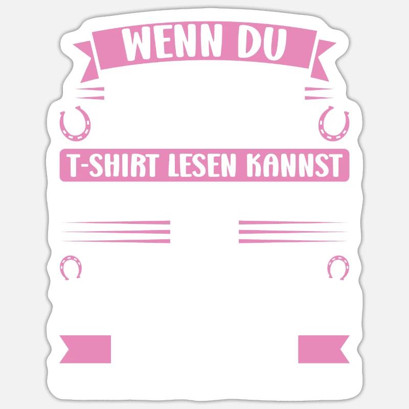 Islandpferd Isländer Reiten Geschenk - Sticker Größe S (10 x 10 cm) - Mattweiß