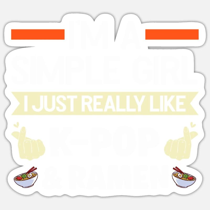 K-Pop-K-Pop Merch K-Pop Goods Gift - Sticker size S (10 x 10 cm) - white matte