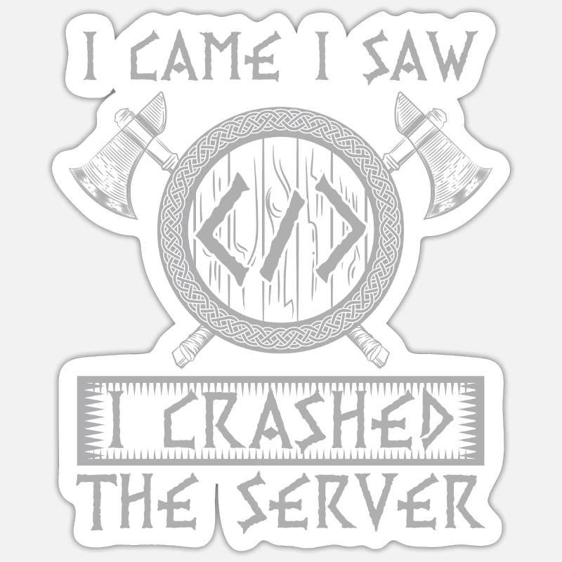 Programmierer Coder Software Entwickler - Sticker Größe S (10 x 10 cm) - Mattweiß