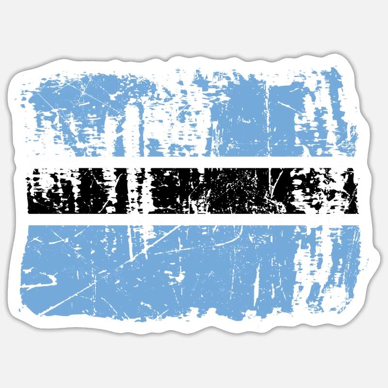 Botswana - Sticker size S (10 x 10 cm) - white matte