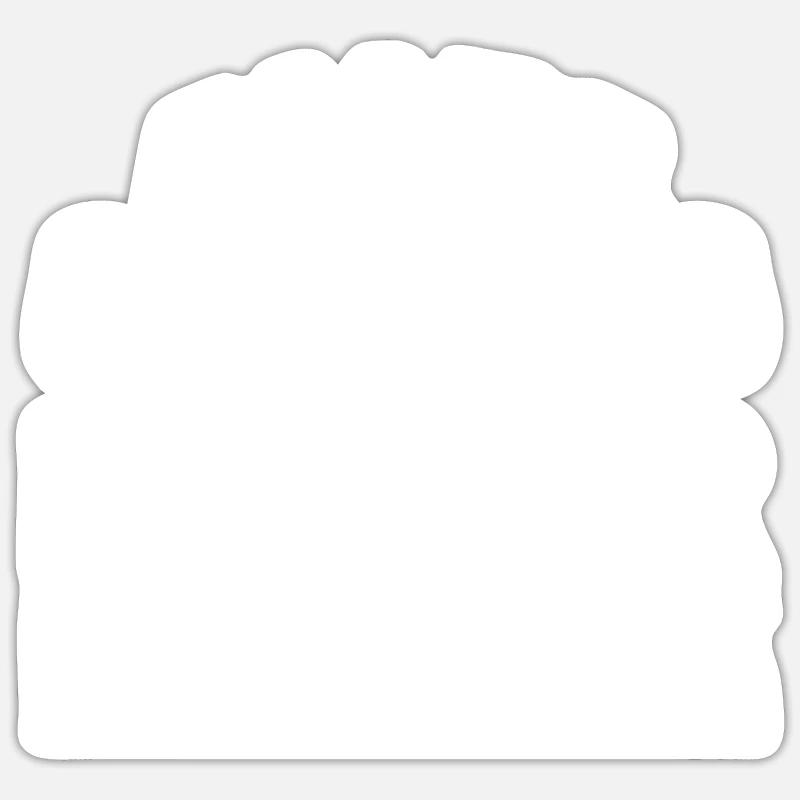 Alles wird gut Dieter ist jetzt da - Sticker Größe S (10 x 10 cm) - Mattweiß