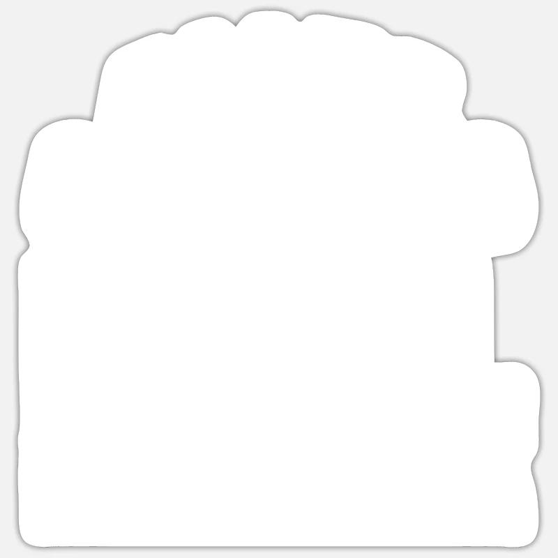 Alles wird gut Emil ist jetzt da - Sticker Größe S (10 x 10 cm) - Mattweiß
