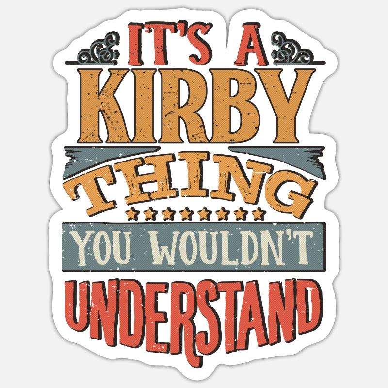 C’est une chose Kirby que vous ne comprendriez pas - Kirby - Sticker taille S (10 x 10 cm) - blanc mat
