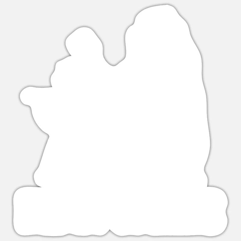 Bear Grills - Bär beim grillen oder BBQ Barbecue Sticker Größe S (10 x 10 cm)