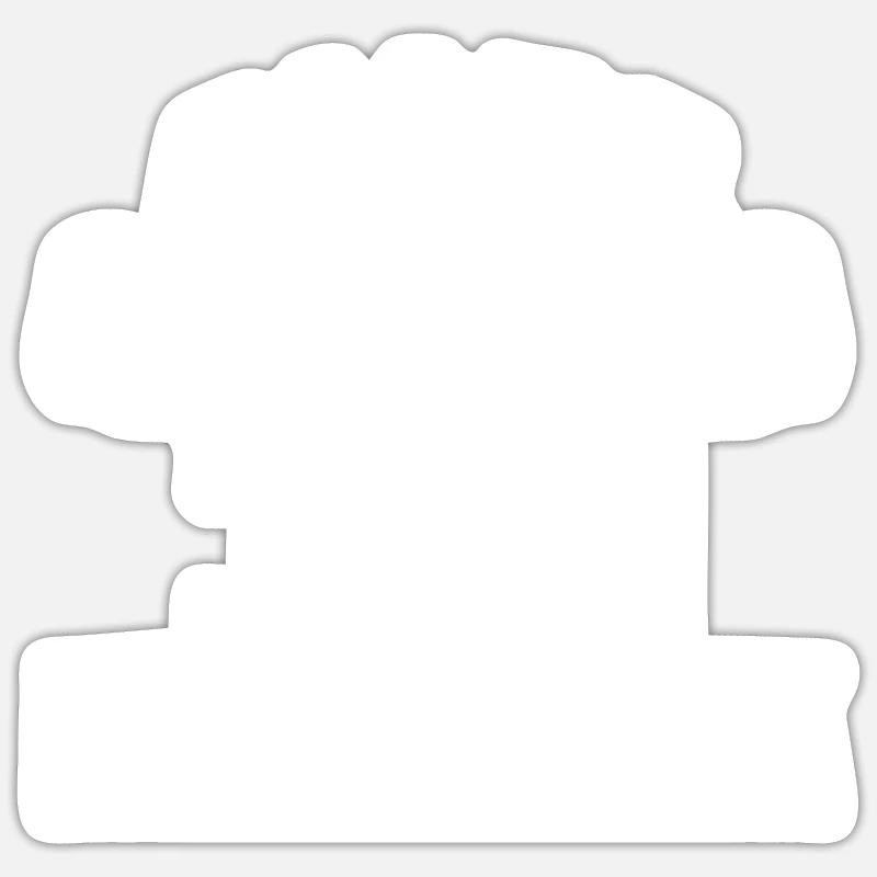 Alles wird gut Jan ist jetzt da - Sticker Größe S (10 x 10 cm) - Mattweiß