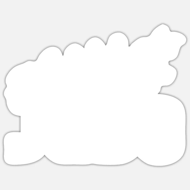 Évolution du judo - Sticker taille S (10 x 10 cm) - blanc mat