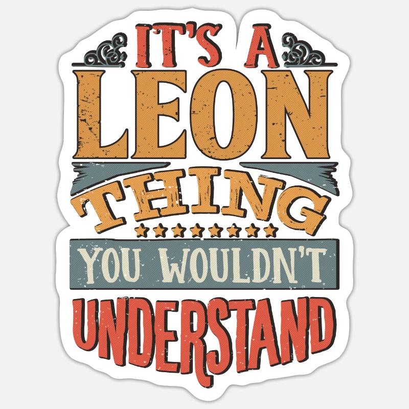 C’est une chose de Léon que vous ne comprendriez pas - Leon Sticker taille S (10 x 10 cm)