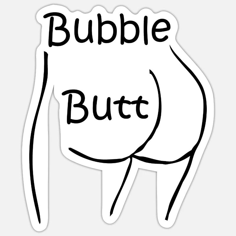 Poform - Bubble Butt Sticker taille S (10 x 10 cm)
