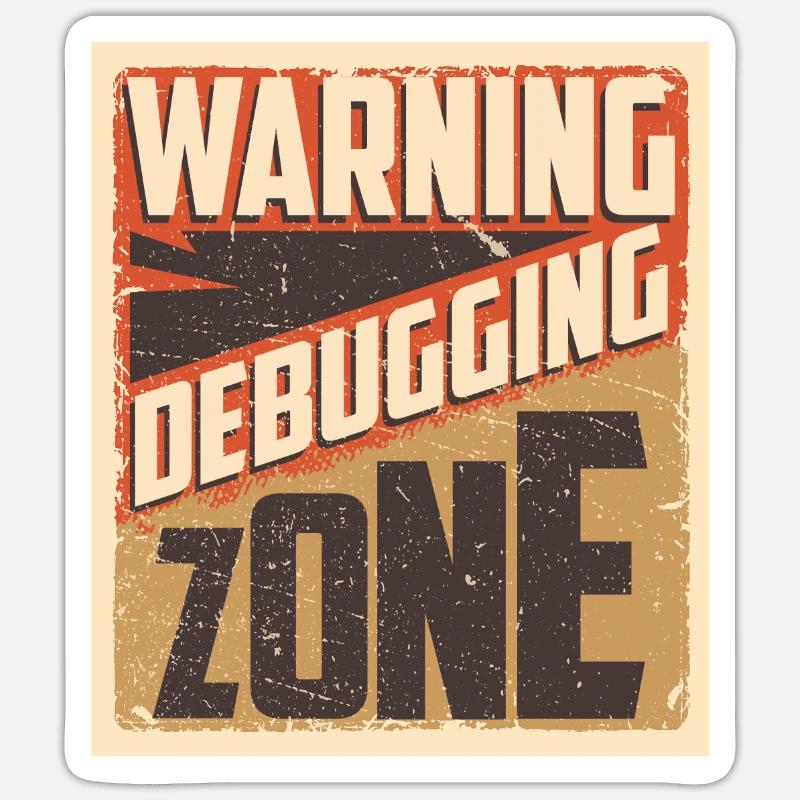 Programmierer Coder Software Entwickler Sticker Größe S (10 x 10 cm)