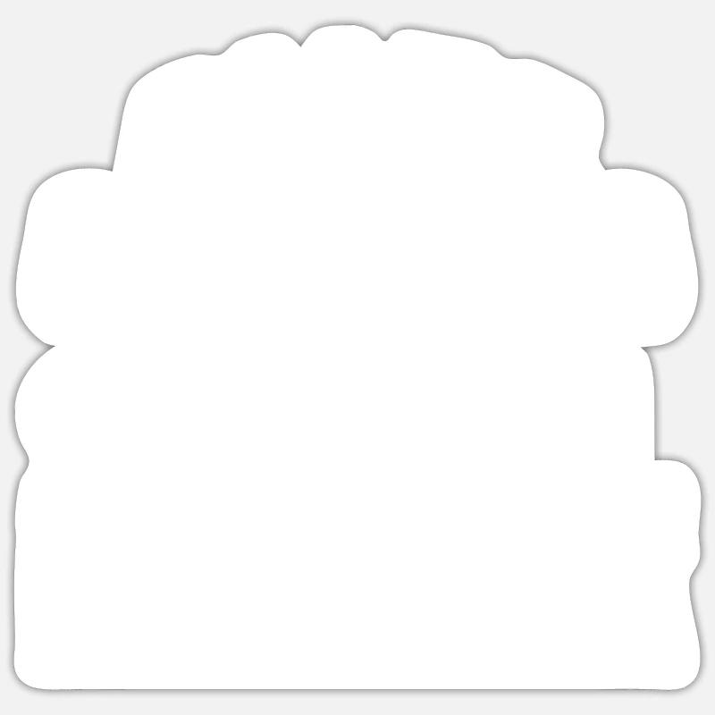 Alles wird gut Seppl ist jetzt da - Sticker Größe S (10 x 10 cm) - Mattweiß