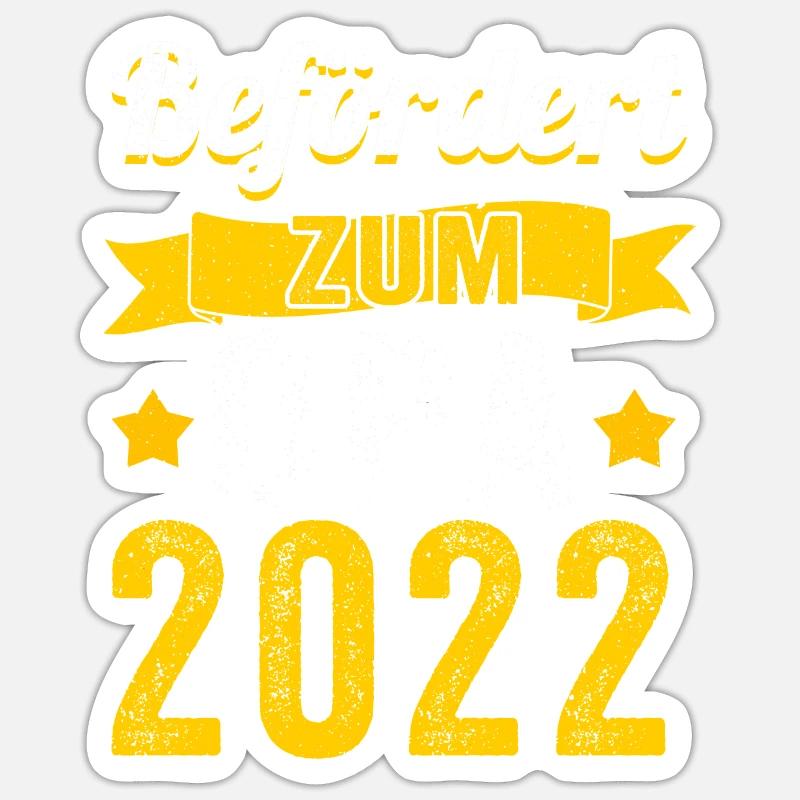 Werdender Opa 2022 - Sticker Größe S (10 x 10 cm) - Mattweiß