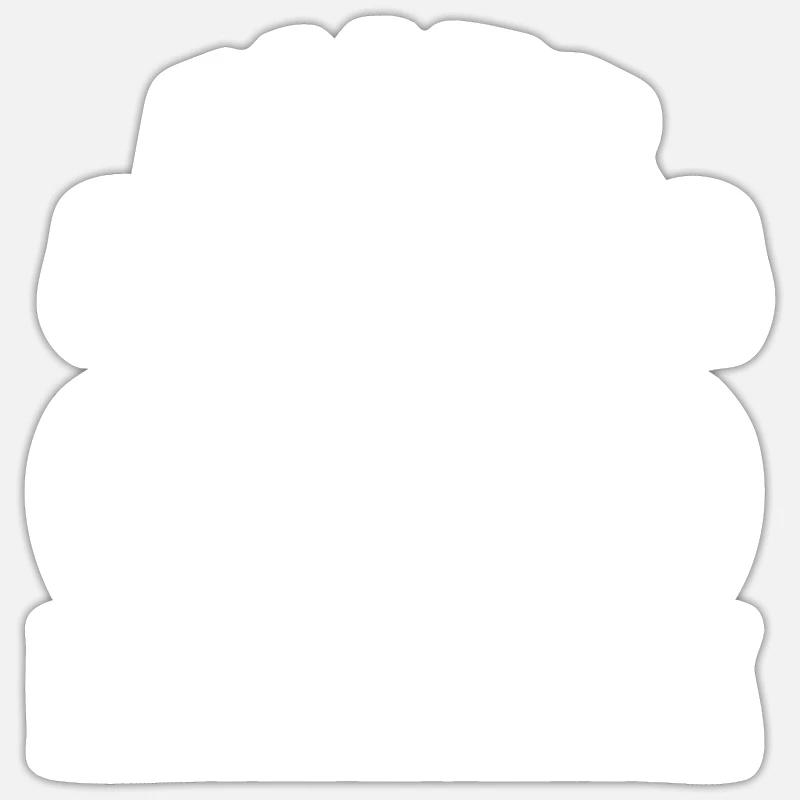 Alles wird gut Gino ist jetzt da - Sticker Größe S (10 x 10 cm) - Mattweiß