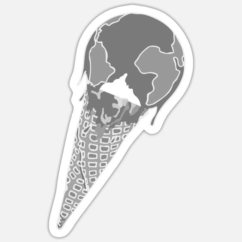 Durabilité - Sticker taille S (10 x 10 cm) - blanc mat
