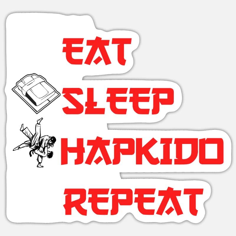 Hapkido Evolution - Sticker Größe S (10 x 10 cm) - Mattweiß