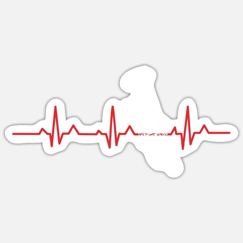 Trompette - Sticker taille S (10 x 10 cm) - blanc mat