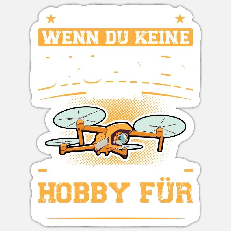 Drones - Drone Pilot - Sticker size S (10 x 10 cm) - white matte