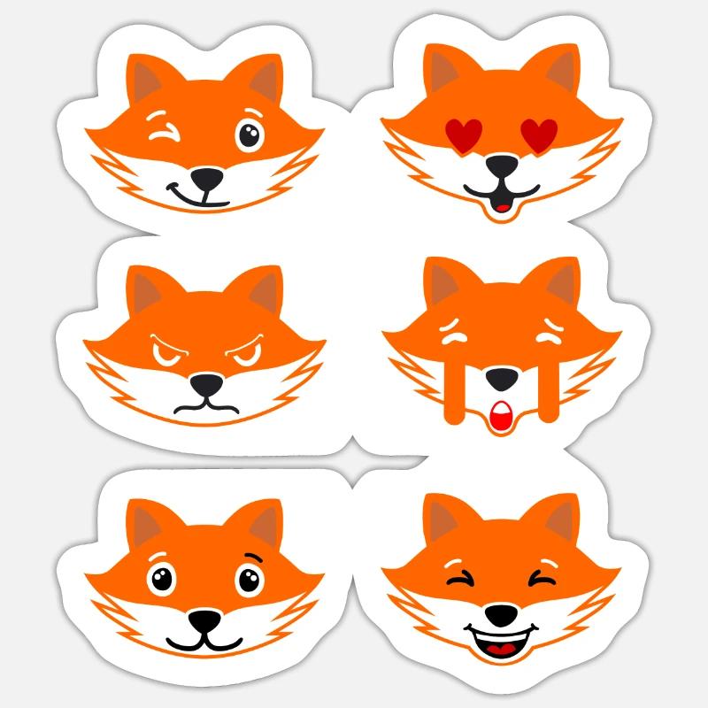 Fox Sticker size S (10 x 10 cm)