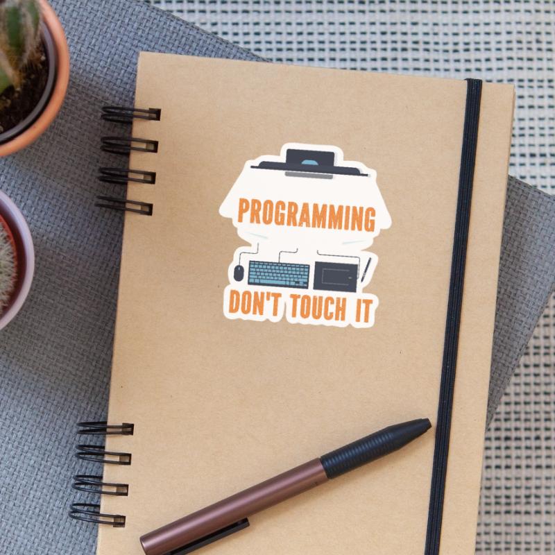 Programmierer Programmierung Code Computer Sticker Größe S (10 x 10 cm)