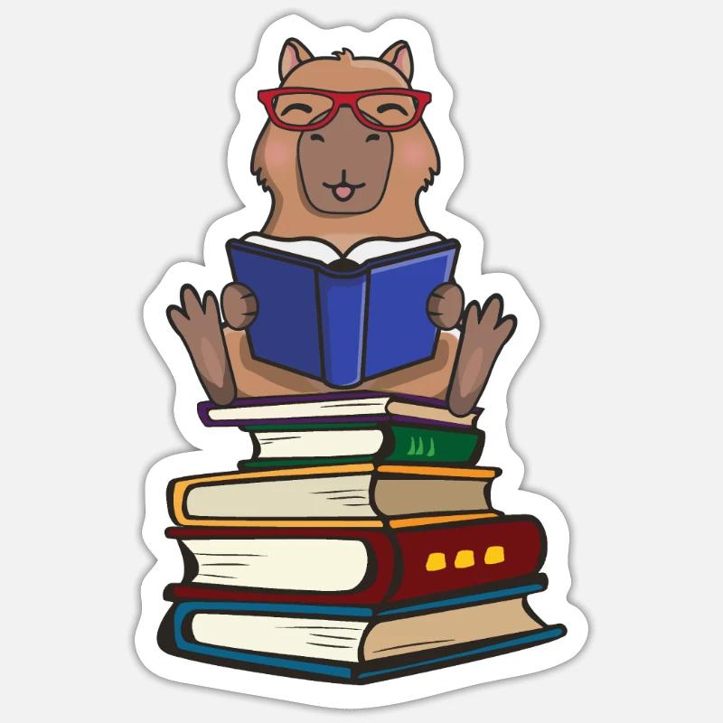 Capybara - Sticker size S (10 x 10 cm) - white matte