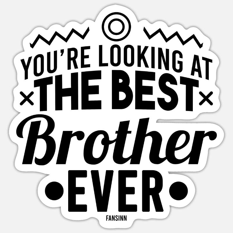 Frère - Sticker taille S (10 x 10 cm) - blanc mat