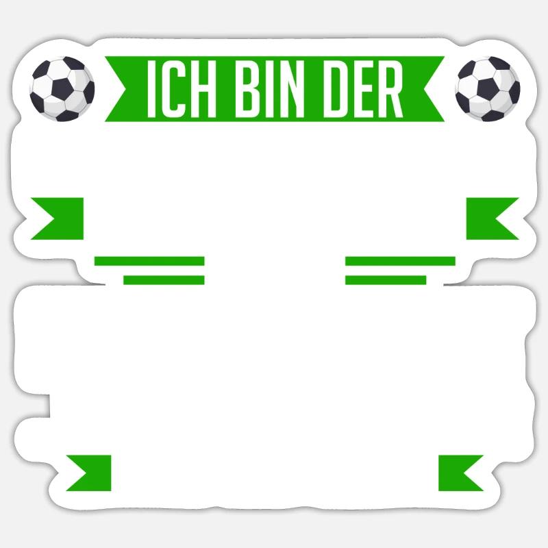 Fußball Co-Trainer Trainer Co-Trainer Geschenk - Sticker Größe S (10 x 10 cm) - Mattweiß