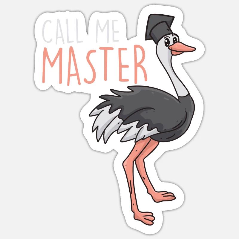 Master Absolvent 2022 Master Abschluss - Sticker Größe S (10 x 10 cm) - Mattweiß