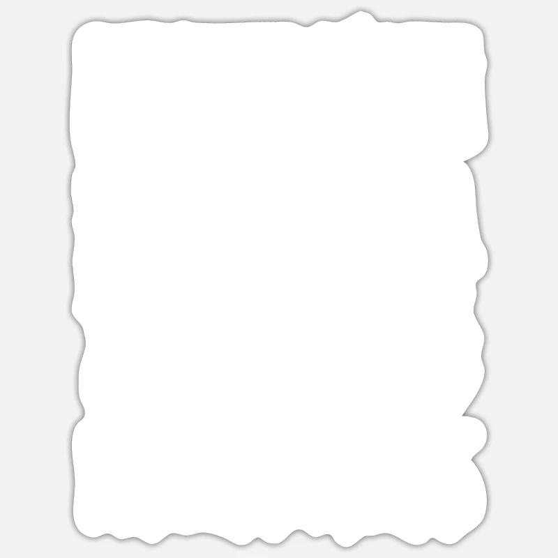 Beruflich wollte ich was mit Menschen Sensenmann - Sticker Größe S (10 x 10 cm) - Mattweiß