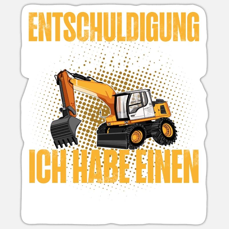 Bagger Sticker Größe S (10 x 10 cm)