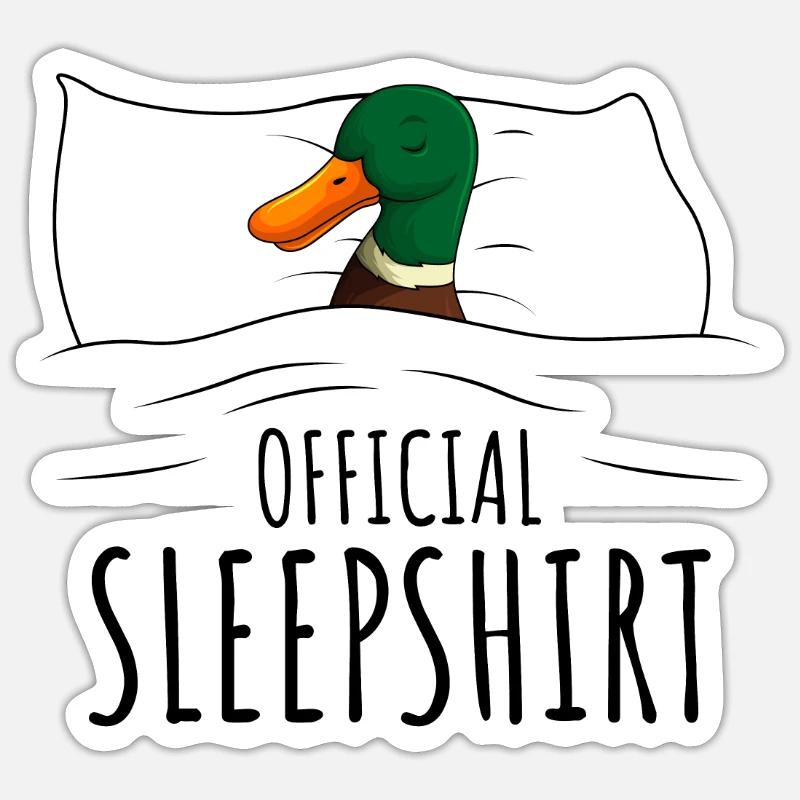Duck - Sticker size S (10 x 10 cm) - white matte