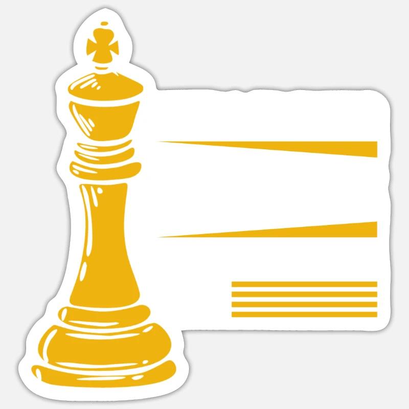 Pièce d’échecs Sticker taille S (10 x 10 cm)