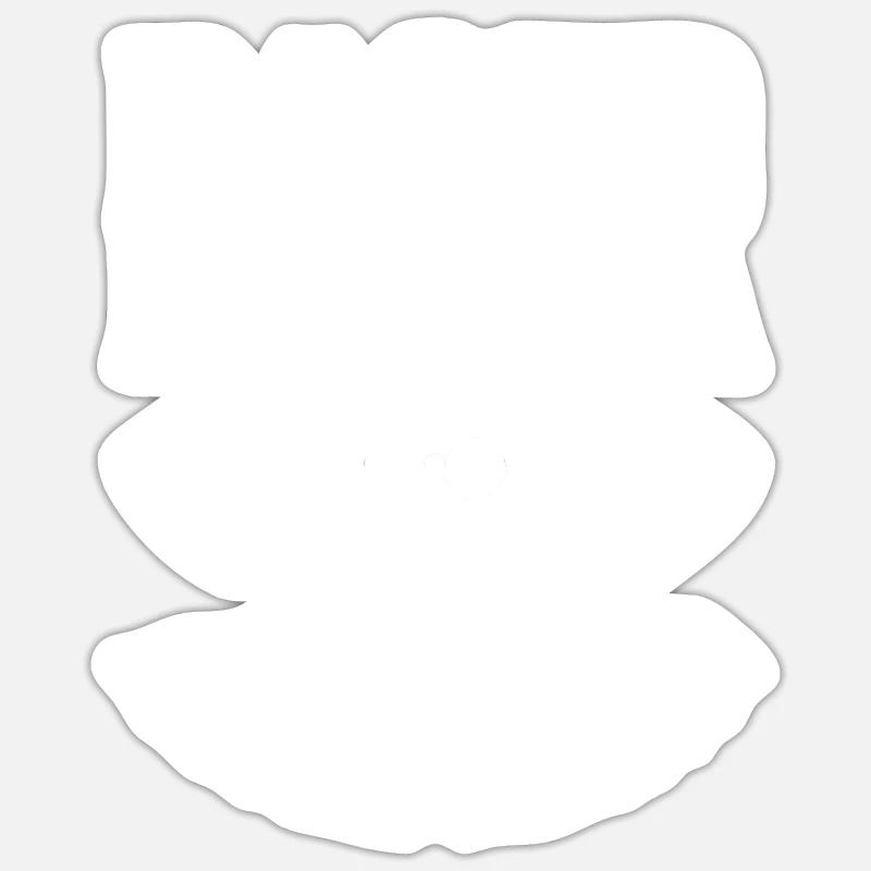 Böser Alter Mann Wikinger - Sticker Größe S (10 x 10 cm) - Mattweiß