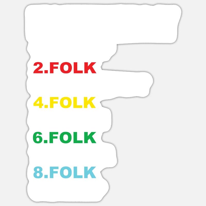 Ma journée parfaite Folk Sticker taille S (10 x 10 cm)