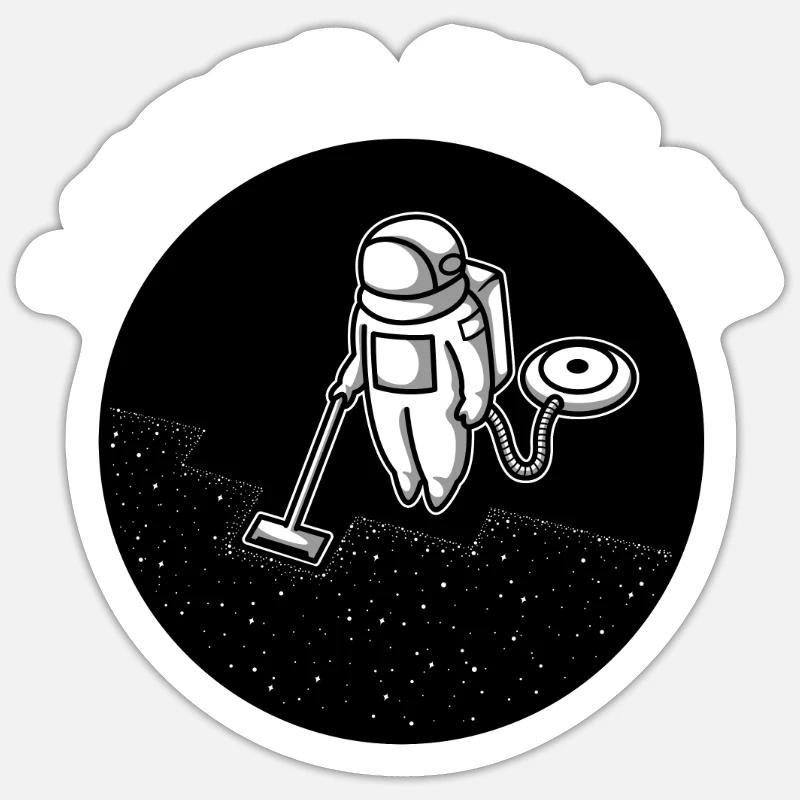 J’ai besoin d’espace - Sticker taille S (10 x 10 cm) - blanc mat