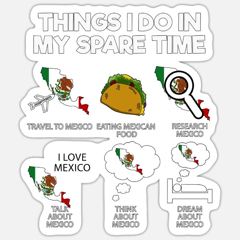 Mexico - Sticker size S (10 x 10 cm) - white matte