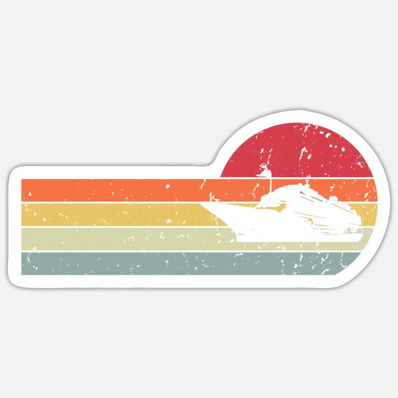 Ship - Sticker size S (10 x 10 cm) - white matte