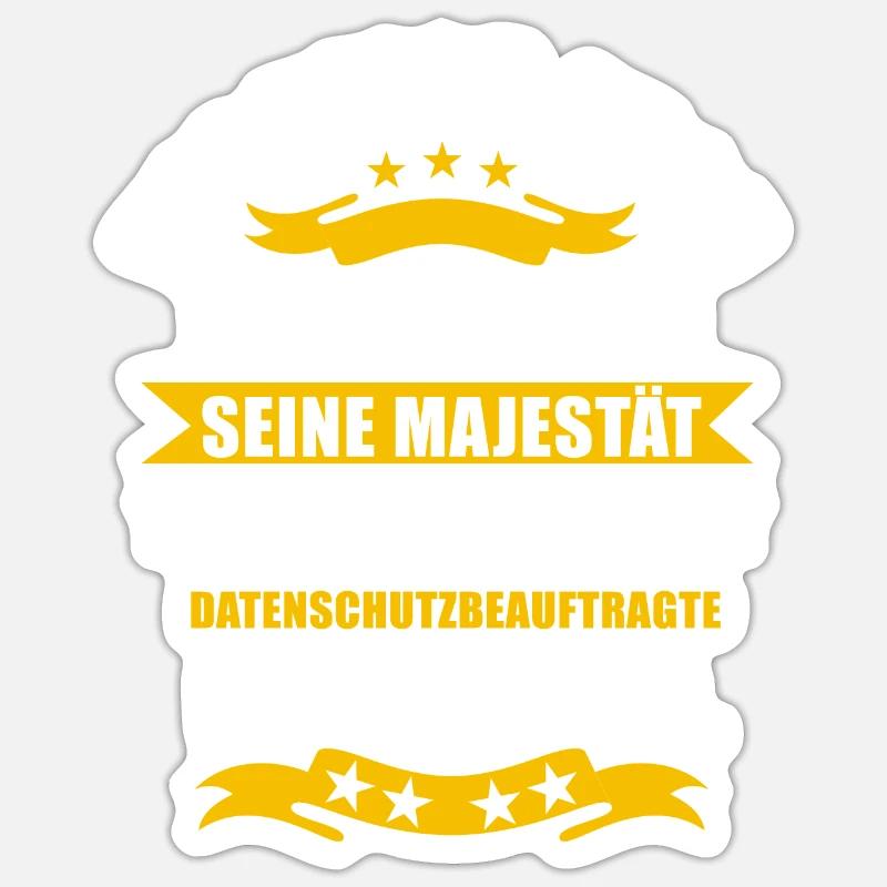 Lustige Datenschutzbeauftragte Spruch Sticker Größe S (10 x 10 cm)