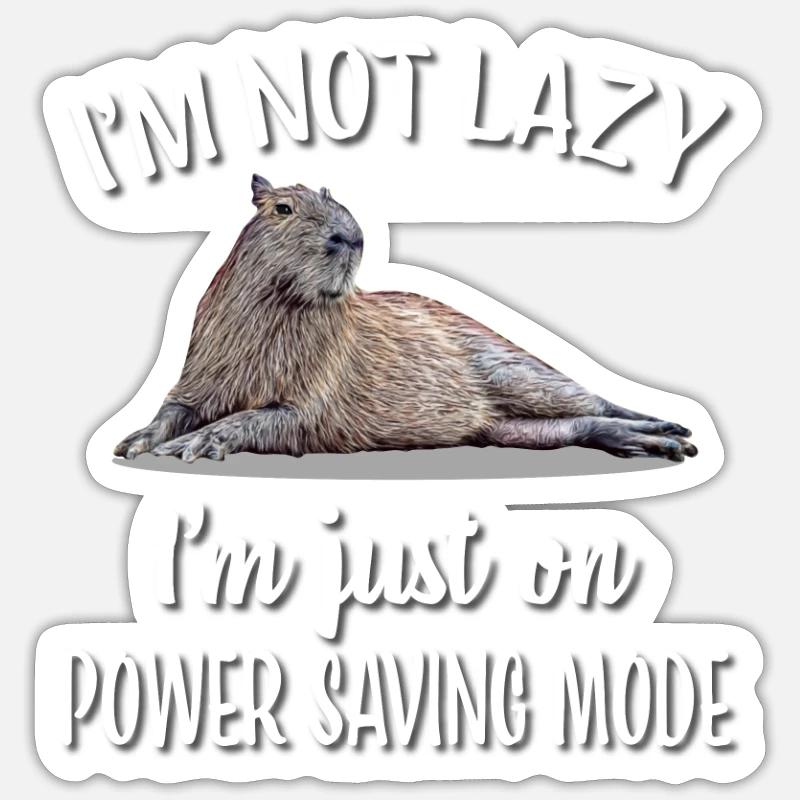 Capybara - Sticker size S (10 x 10 cm) - white matte