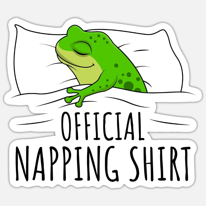 Grenouille - Sticker taille S (10 x 10 cm) - blanc mat