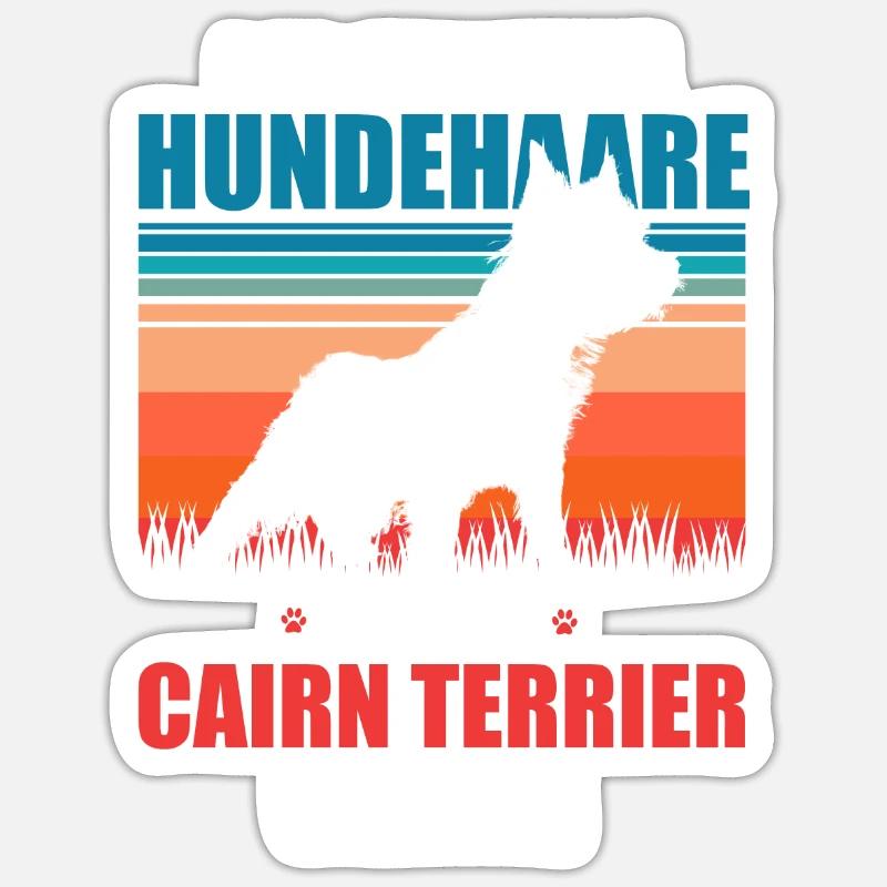 Cairn Terrier - Sticker Größe S (10 x 10 cm) - Mattweiß