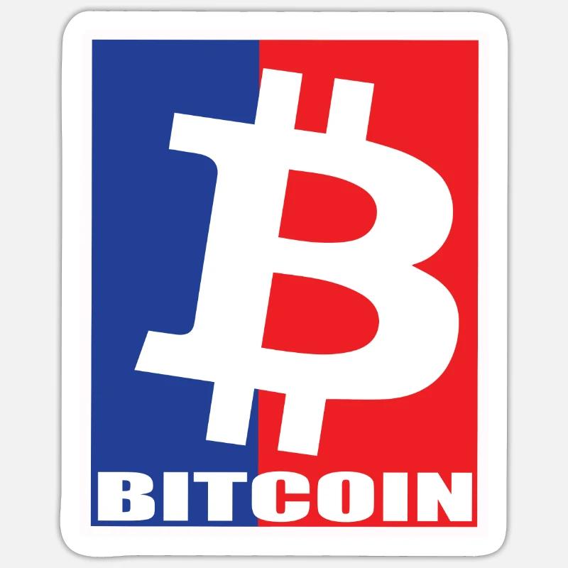 Bitcoin - Sticker Größe S (10 x 10 cm) - Mattweiß