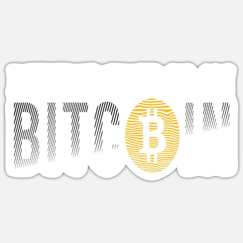 Retirement Plan Bitcoin - Sticker Größe S (10 x 10 cm) - Mattweiß