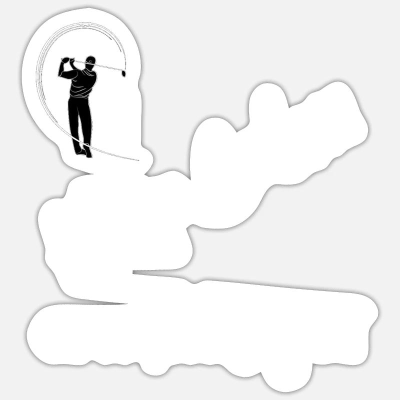 Keep Calm and Play Golf - Golfer Gift Sticker size S (10 x 10 cm)