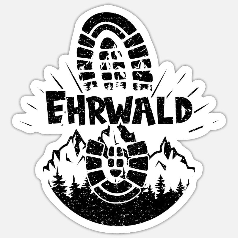 Ehrwald Skiing Tyrol Snowboarding Austria - Sticker size S (10 x 10 cm) - white matte