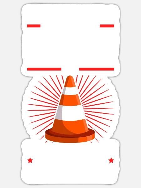 Straßenwärter kennen Orte Straßenwart - Sticker Größe S (10 x 10 cm) - Mattweiß