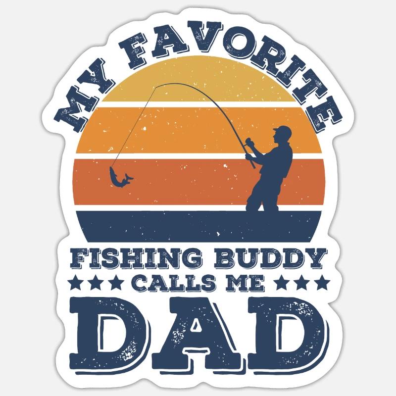 Pêche Sticker taille S (10 x 10 cm)