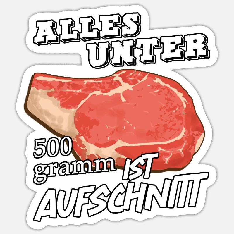 Fleisch Sticker Größe S (10 x 10 cm)